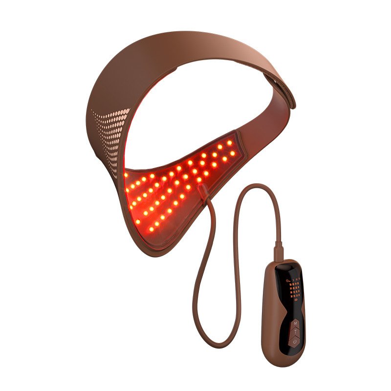 Premium 3D Contour LED Light Therapy Neck Mask Factory OEM/ODM Beauty Device - Image 2